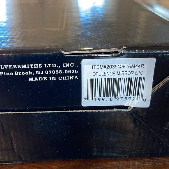 NEW Cambridge Opulence Mirror 8 piece Hostess Set Heavyweight - Picture 5 of 6